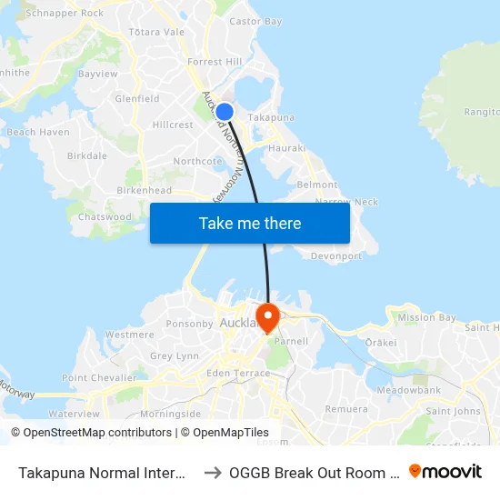 Takapuna Normal Intermediate to OGGB Break Out Room Level3 map