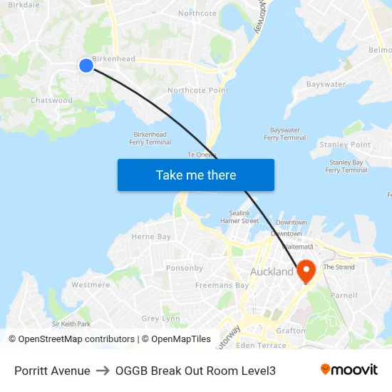 Porritt Avenue to OGGB Break Out Room Level3 map
