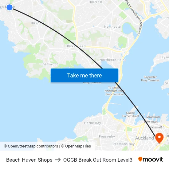 Beach Haven Shops to OGGB Break Out Room Level3 map