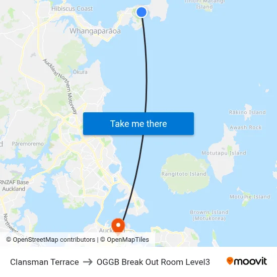 Clansman Terrace to OGGB Break Out Room Level3 map