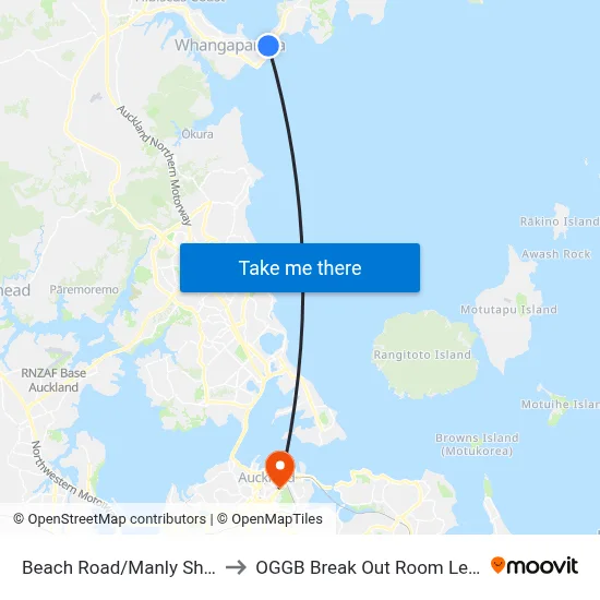 Beach Road/Manly Shops to OGGB Break Out Room Level3 map