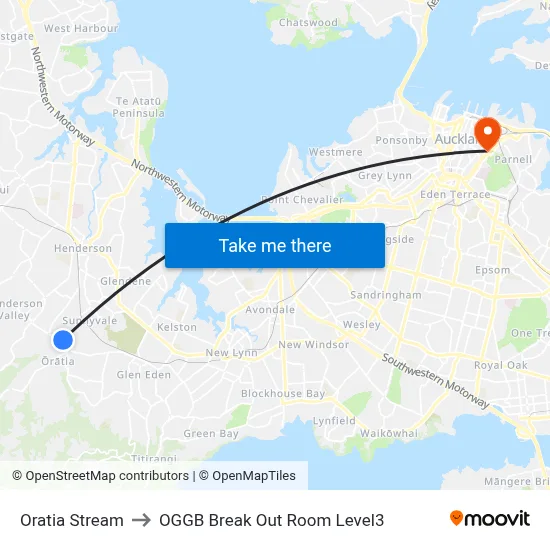 Oratia Stream to OGGB Break Out Room Level3 map