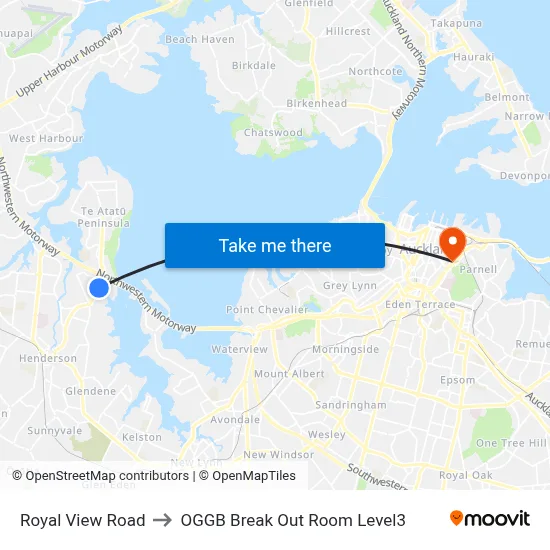 Royal View Road to OGGB Break Out Room Level3 map