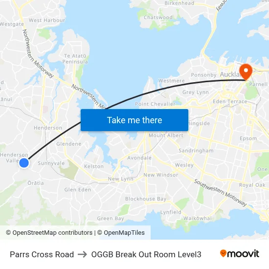 Parrs Cross Road to OGGB Break Out Room Level3 map