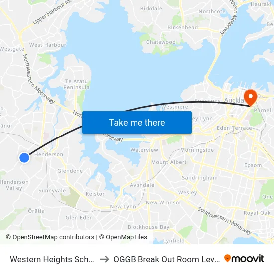 Western Heights School to OGGB Break Out Room Level3 map