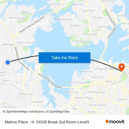 Malmo Place to OGGB Break Out Room Level3 map