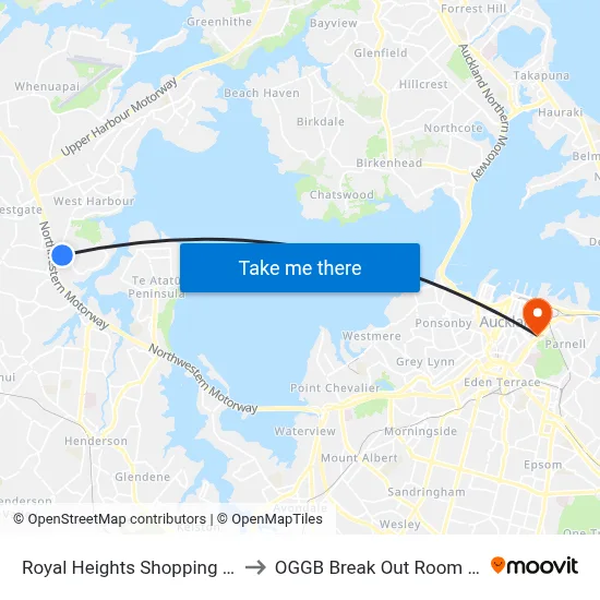 Royal Heights Shopping Centre to OGGB Break Out Room Level3 map