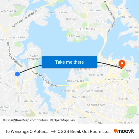 Te Wananga O Aotearoa to OGGB Break Out Room Level3 map