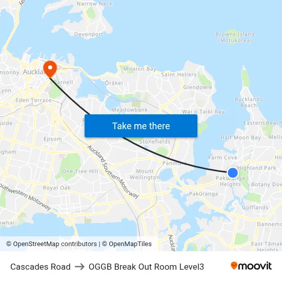 Cascades Road to OGGB Break Out Room Level3 map
