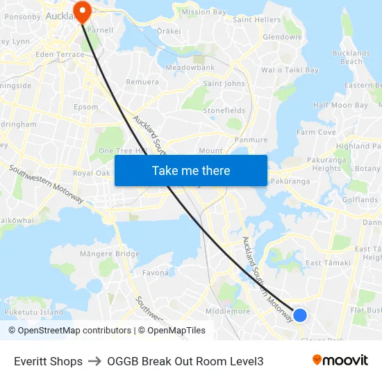 Everitt Shops to OGGB Break Out Room Level3 map