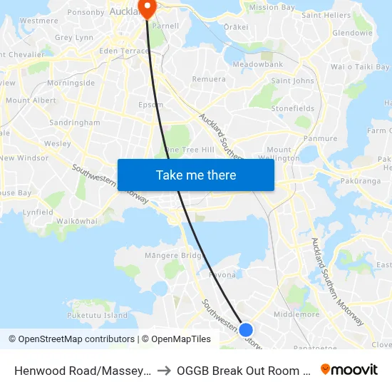 Henwood Road/Massey Road to OGGB Break Out Room Level3 map