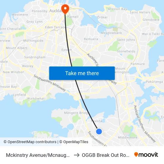 Mckinstry Avenue/Mcnaughton Avenue to OGGB Break Out Room Level3 map