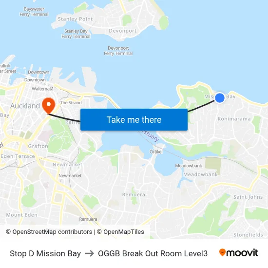 Stop D Mission Bay to OGGB Break Out Room Level3 map