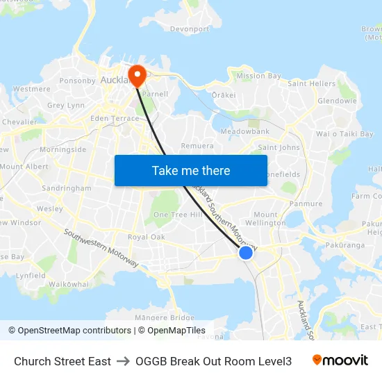 Church Street East to OGGB Break Out Room Level3 map