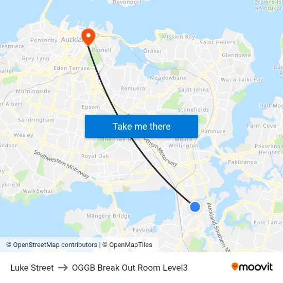 Luke Street to OGGB Break Out Room Level3 map
