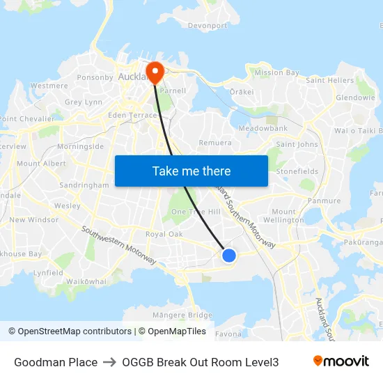 Goodman Place to OGGB Break Out Room Level3 map