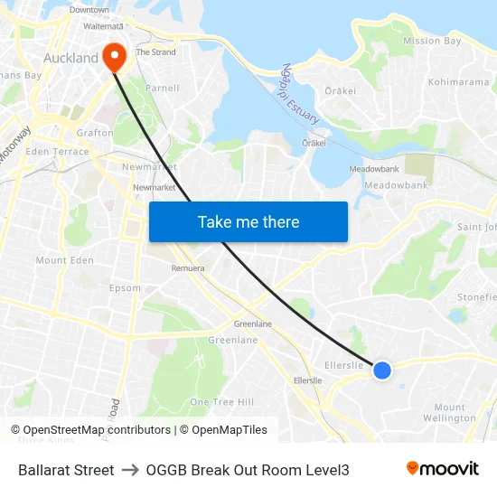 Ballarat Street to OGGB Break Out Room Level3 map