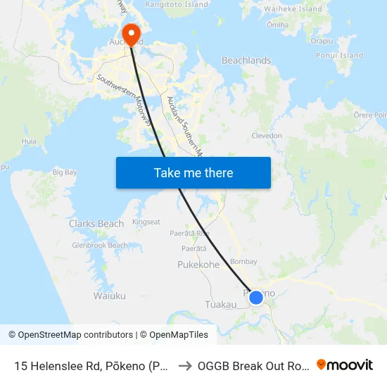 15 Helenslee Rd, Pōkeno (Pōkeno School) to OGGB Break Out Room Level3 map