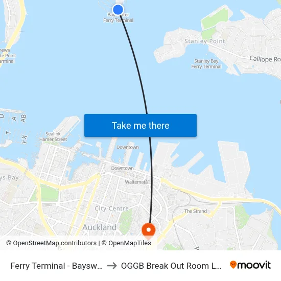 Ferry Terminal - Bayswater to OGGB Break Out Room Level3 map