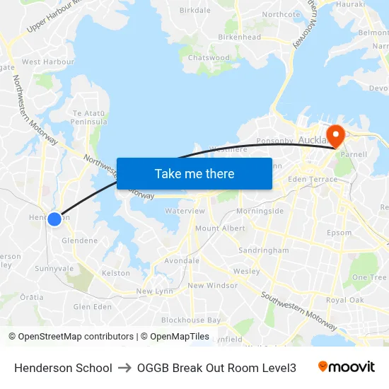 Henderson School to OGGB Break Out Room Level3 map