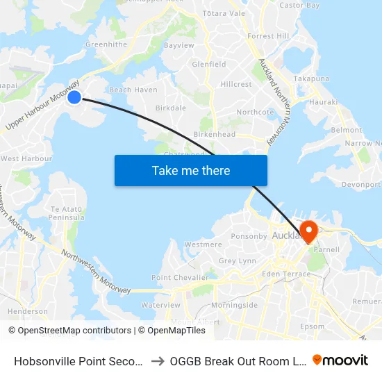 Hobsonville Point Secondary to OGGB Break Out Room Level3 map