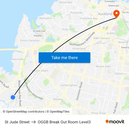 St Jude Street to OGGB Break Out Room Level3 map
