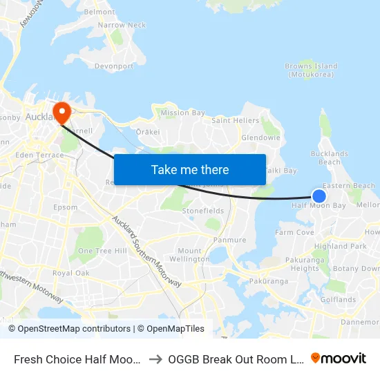Fresh Choice Half Moon Bay to OGGB Break Out Room Level3 map
