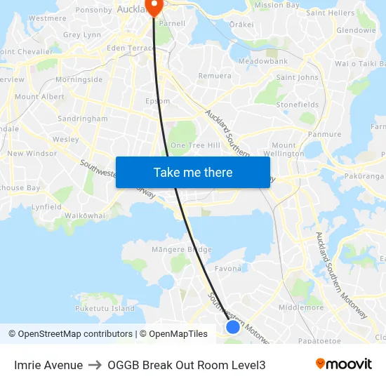 Imrie Avenue to OGGB Break Out Room Level3 map