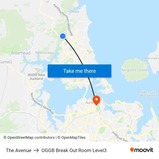 The Avenue to OGGB Break Out Room Level3 map