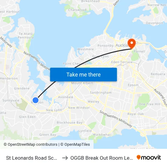 St Leonards Road School to OGGB Break Out Room Level3 map