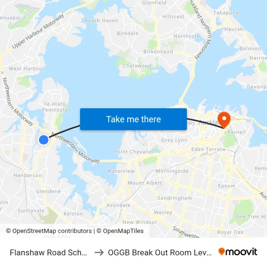Flanshaw Road School to OGGB Break Out Room Level3 map