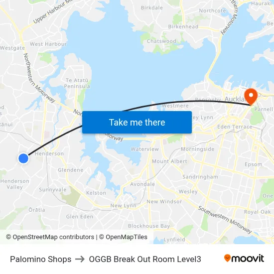 Palomino Shops to OGGB Break Out Room Level3 map