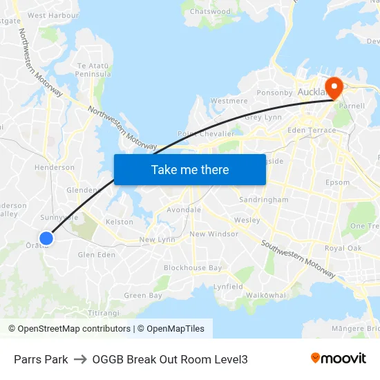 Parrs Park to OGGB Break Out Room Level3 map