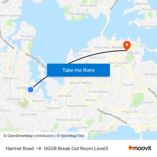 Harmel Road to OGGB Break Out Room Level3 map