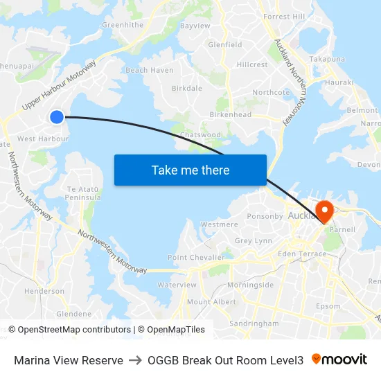 Marina View Reserve to OGGB Break Out Room Level3 map