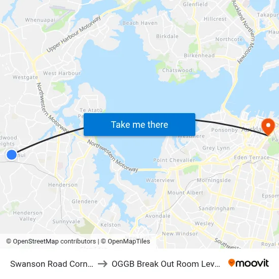 Swanson Road Corner to OGGB Break Out Room Level3 map