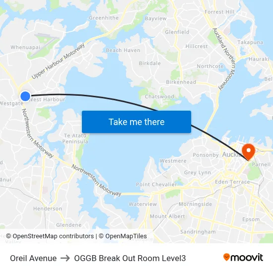 Oreil Avenue to OGGB Break Out Room Level3 map