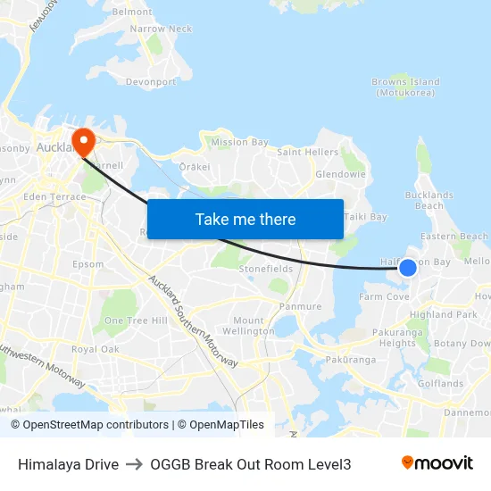 Himalaya Drive to OGGB Break Out Room Level3 map