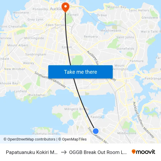 Papatuanuku Kokiri Marae to OGGB Break Out Room Level3 map