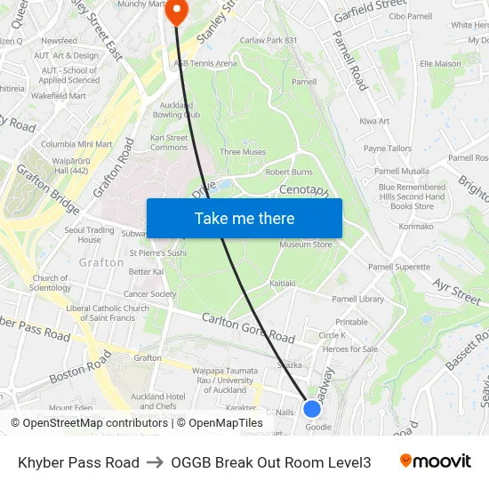 Khyber Pass Road to OGGB Break Out Room Level3 map