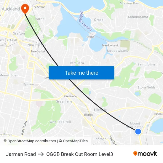 Jarman Road to OGGB Break Out Room Level3 map