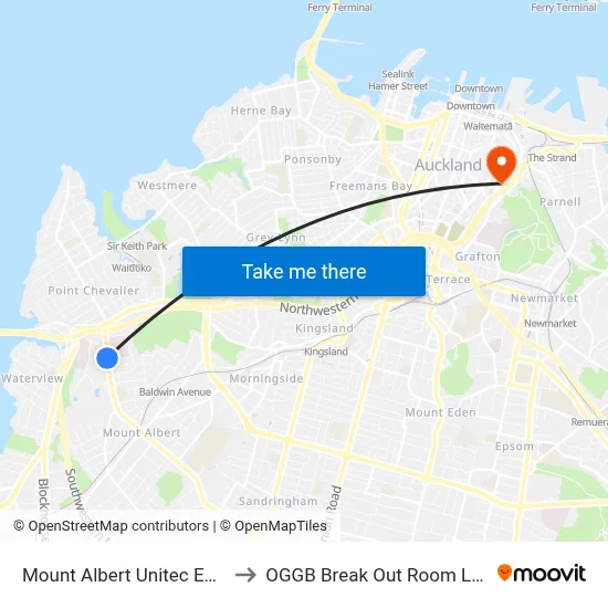 Mount Albert Unitec Entry 2 to OGGB Break Out Room Level3 map
