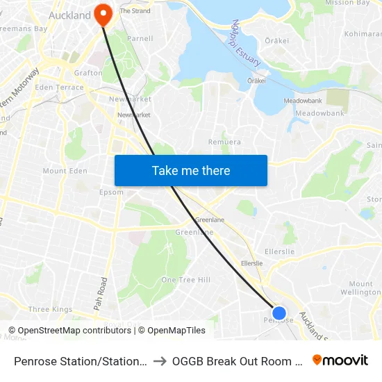 Penrose Station/Station Road to OGGB Break Out Room Level3 map