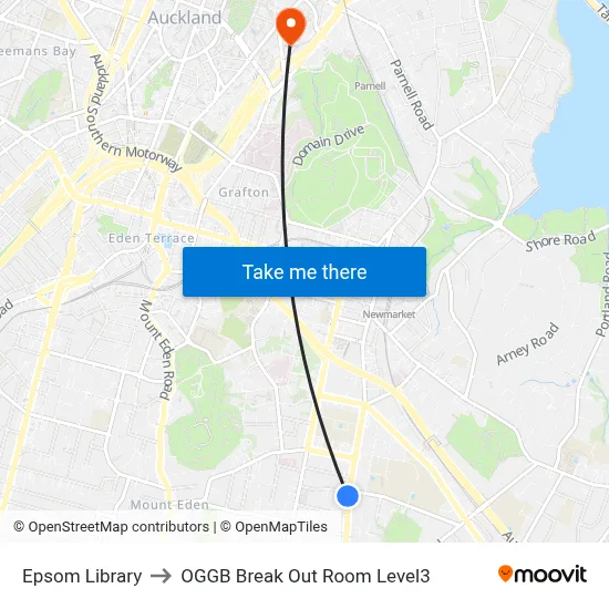 Epsom Library to OGGB Break Out Room Level3 map