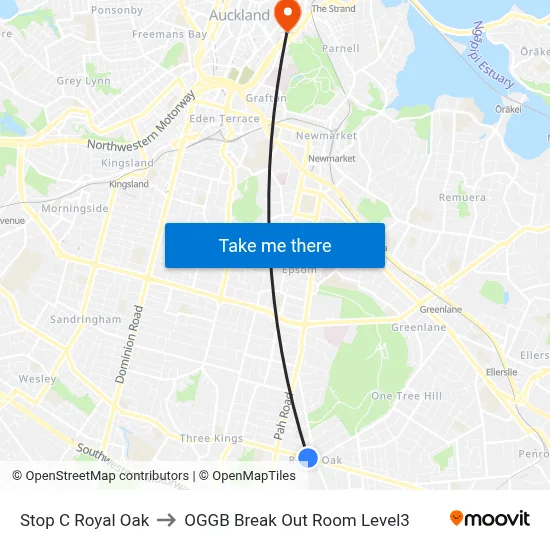 Stop C Royal Oak to OGGB Break Out Room Level3 map