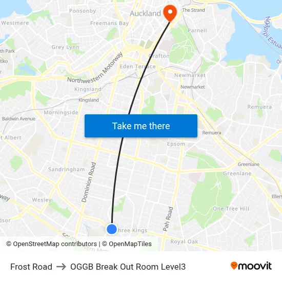 Frost Road to OGGB Break Out Room Level3 map