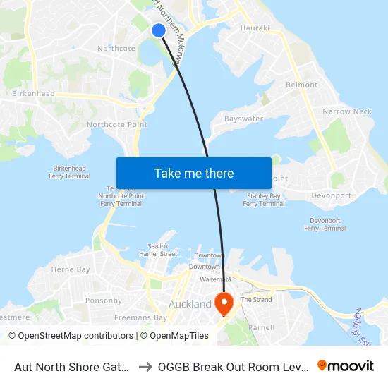 Aut North Shore Gate 1 to OGGB Break Out Room Level3 map
