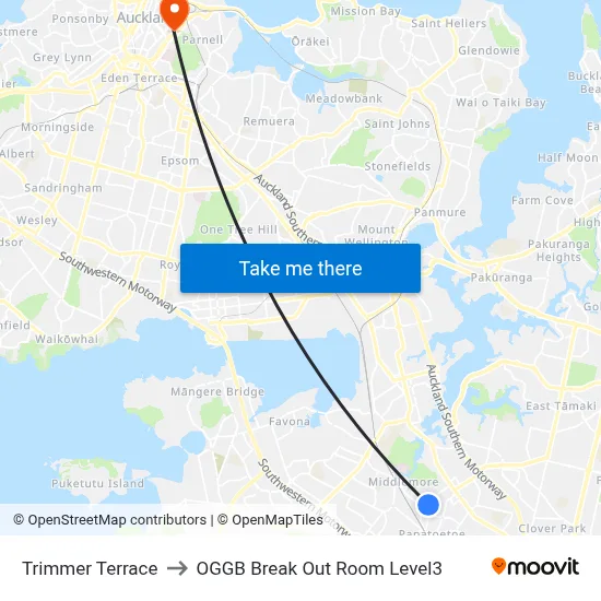 Trimmer Terrace to OGGB Break Out Room Level3 map