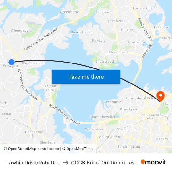 Tawhia Drive/Rotu Drive to OGGB Break Out Room Level3 map
