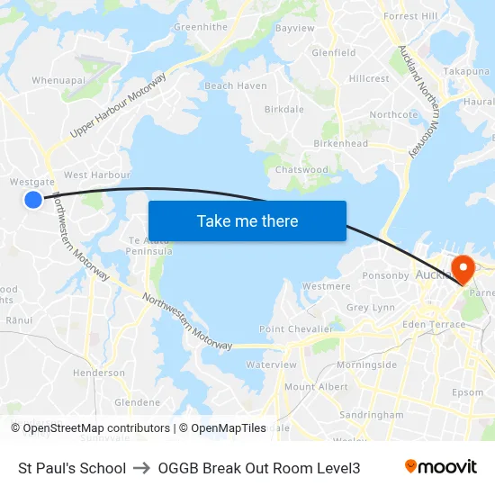 St Paul's School to OGGB Break Out Room Level3 map